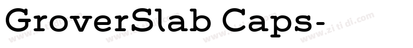 GroverSlab Caps字体转换